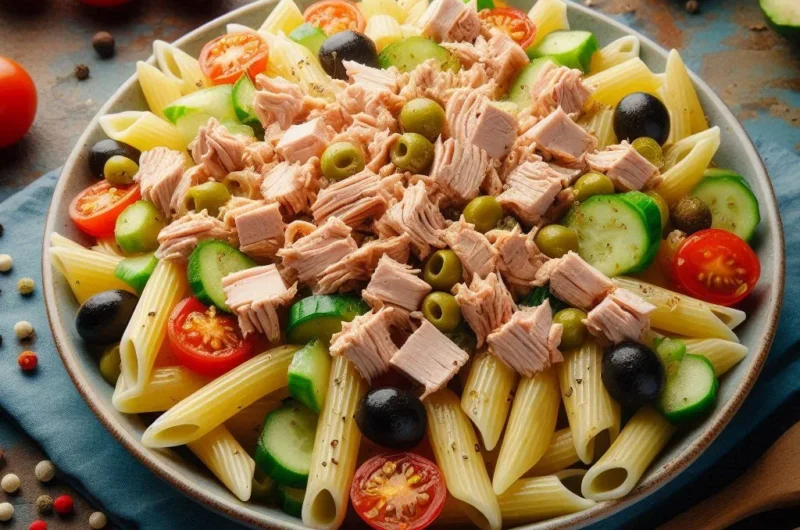 8. Tuna Pasta Salad 🥗