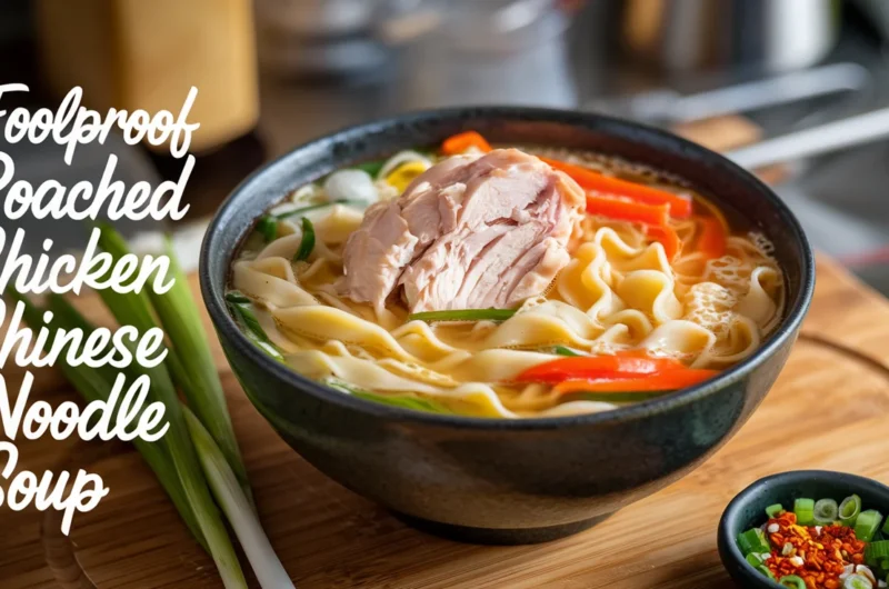 Foolproof Poached Chicken Chinese Noodle Soup