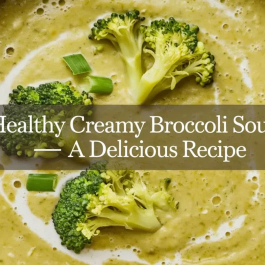 Healthy Creamy Broccoli Soup – A Delicious Recipe