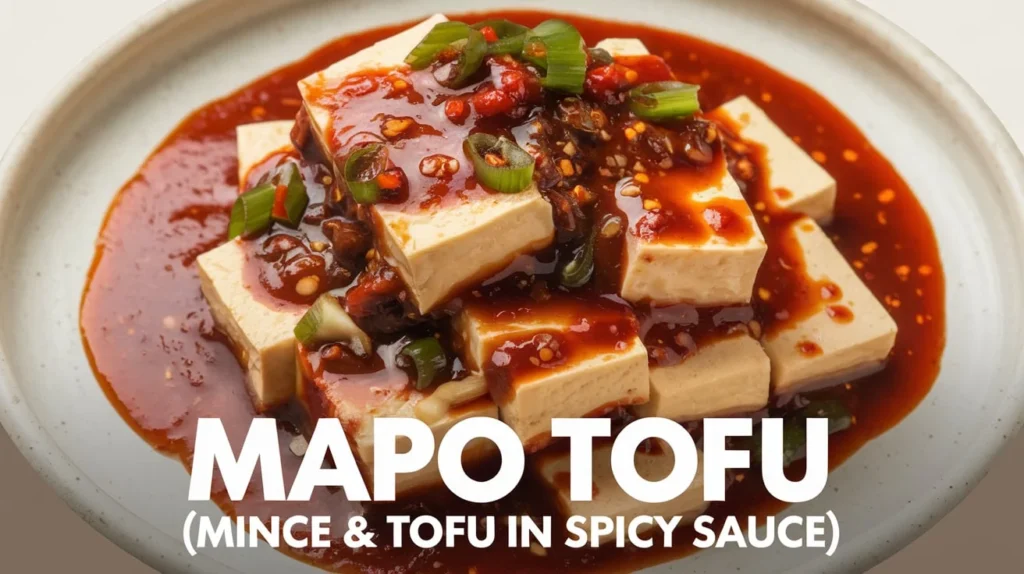 Mapo Tofu (Mince & Tofu in Spicy Sauce)