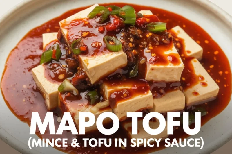 Mapo Tofu (Mince & Tofu in Spicy Sauce)