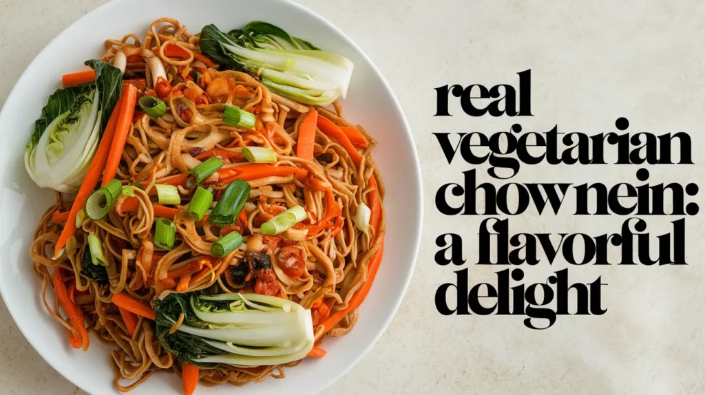 Real Vegetarian Chow Mein: