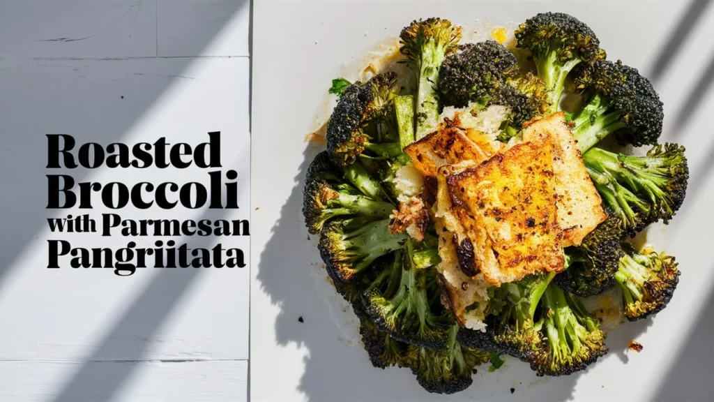 Roasted Broccoli with Parmesan Pangritata