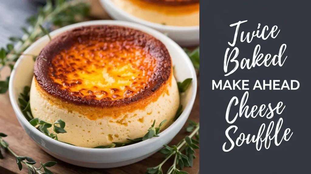 Twice Baked Make Ahead Cheese Souffle