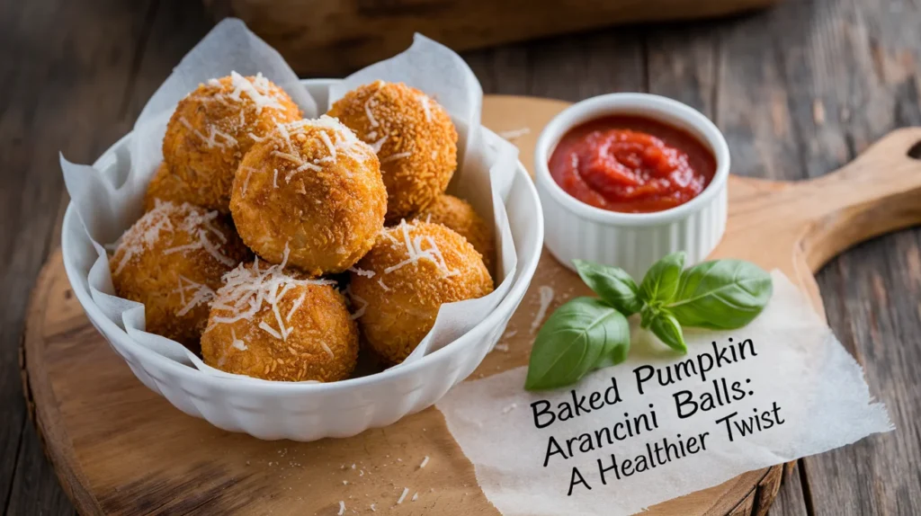 Baked Pumpkin Arancini Balls: