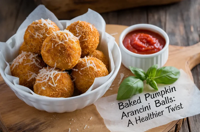 Baked Pumpkin Arancini Balls: A Healthier Twist