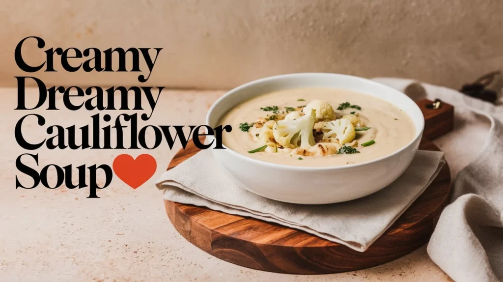 Creamy Dreamy Cauliflower Soup