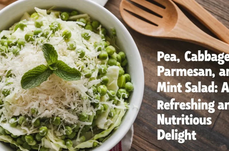 Pea, Cabbage, Parmesan, and Mint Salad: A Refreshing and Nutritious Delight